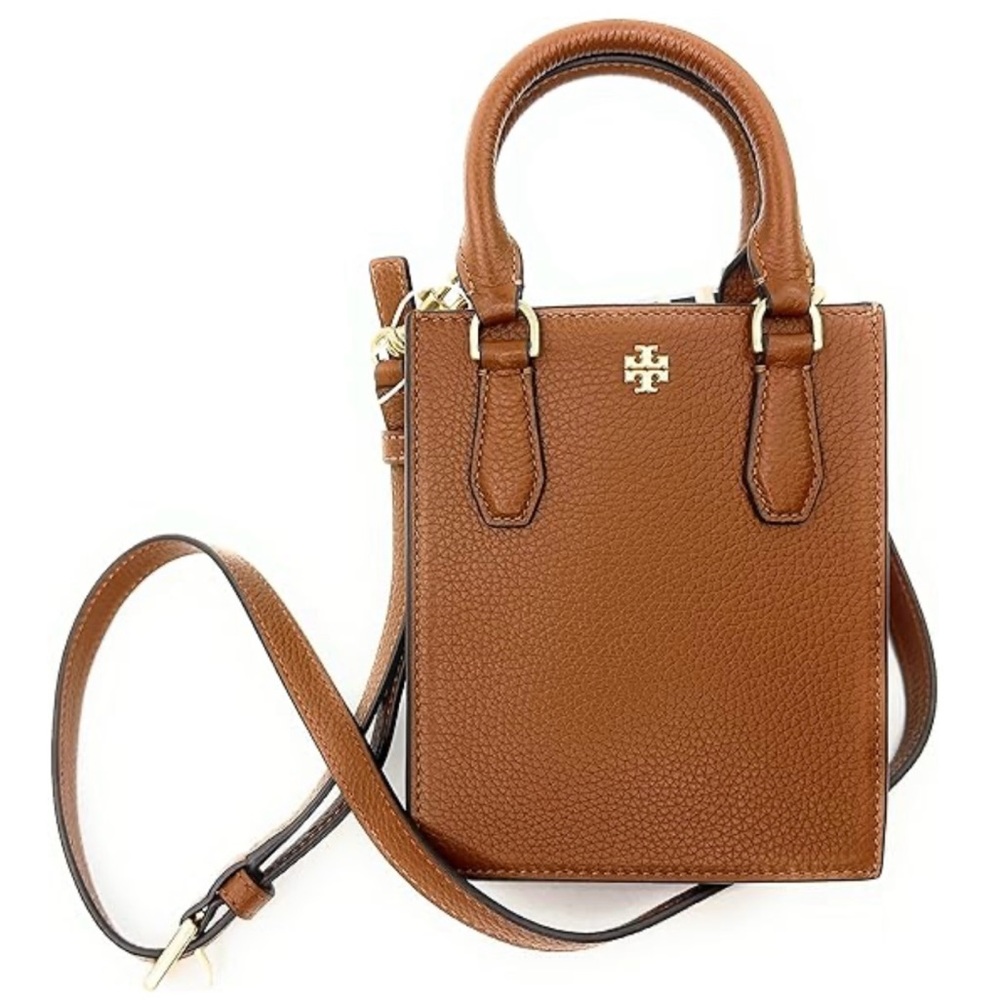 Beautiful TORY BURCH leather mini bag 
Bourbon/cornbread color. Price to sell.